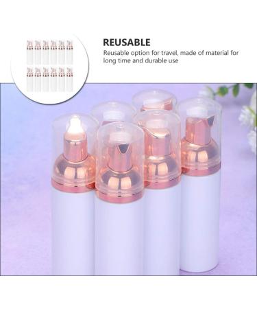 FRCOLOR 12pcs Plastic Foam Dispenser Bottle Empty Mini Foaming Pump Bottles Travel Cosmetics Refillable Containers for Shampoo Facial Cleanser Lotion (Rose Gold) As Shown - Buy Online on GoSupps.com