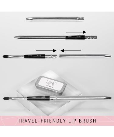 Nir Beauty Lip Care Set - Strawberry Lip Scrub Exfoliator Natural Lip Balm Pro Lip Brush with Gift Bag and Guide Pink - Lip Care Kit - Buy Online on GoSupps.com