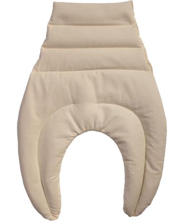 Neck Pillow with Back Support - Raw White Grape Seed Pillow & Heat Pad for Ultimate Comfort - Buy Online on GoSupps.com
