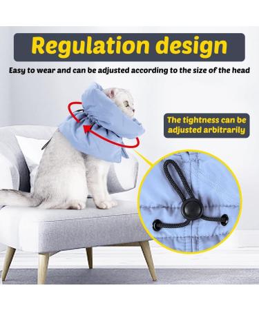 Adjustable Cat Protective Collar - Waterproof Postoperative Cone for Kittens & Cats | Leak Protection & Comfort - Buy Online on GoSupps.com