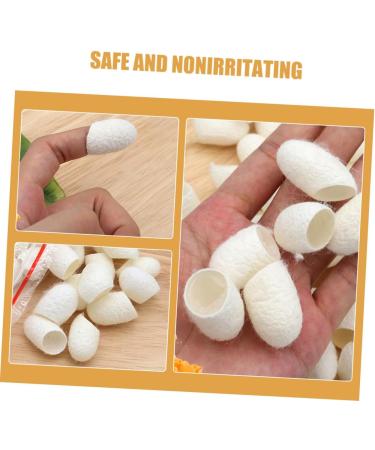 Mipcase Boules Soie Naturelles 20 Pcs Exfoliantes Douces Pour Visage Peaux Sensibles Nettoyage Quotidien Soins Visage Corps - Buy Online on GoSupps.com