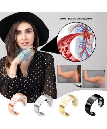 Snorno Ring - Anti Snoring Magnetic Therapy Ring for Men & Women | 2pcs Black - Effective Snoring Prevention - Buy Online on GoSupps.com