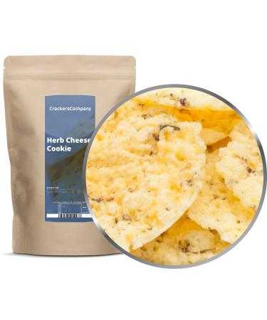 Crackerscompany 1 x 150g 100% cheese crisps handmade in Germany from Gauda cheese with herbs gluten-free for allergy sufferers. Protein content 43%