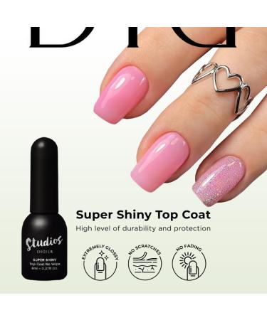 Didier Lab Rubber Base & Top Coat Gel Nail Polish Set - Clear Base Gel with No Wipe Top Coat - Long Lasting UV LED Polish for Strong Nails - Buy Online on GoSupps.com