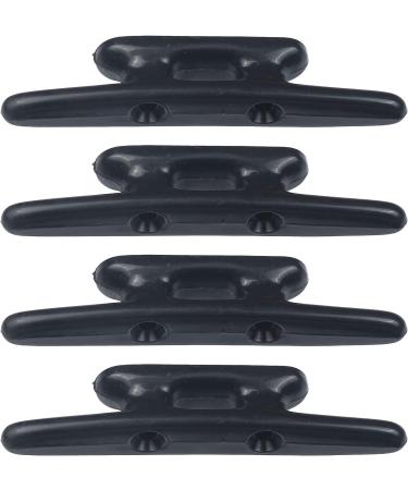 Pack of 6 Black Marine Dock Cleats for Kayak, Canoe, and Boat Mooring - Buy Online on GoSupps.com