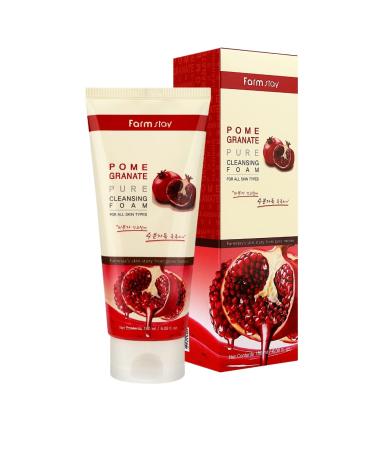 Farm Stay Pomegranate Pure Cleansing Foam 180ml - Best International Shipping & Natural Skincare - Buy Online on GoSupps.com