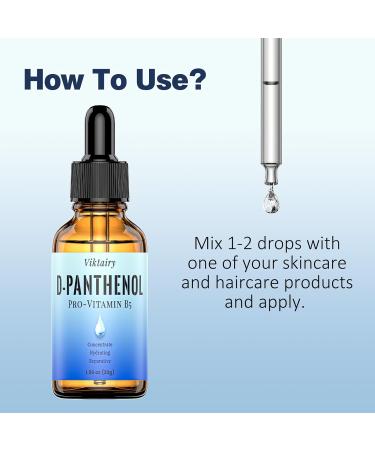 D Panthenol Liquid 1.7 fl. oz - Pro-Vitamin B5 for Skin Hydration DIY Skincare & Haircare - Cosmetic Grade Dexpanthenol - Buy Online on GoSupps.com