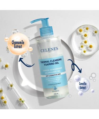 CAREX BENELUX Celenes by Sweden Thermal Cleansing Foam Gel Paraben & Alcohol Free Enriched with Natural Herbal Extracts Ideal for DrySensitive Skin 250ml - Buy Online on GoSupps.com