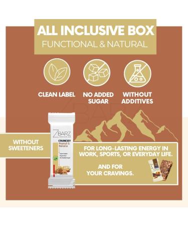 Zbarz Mix Box 12 x Fruit & Energy Bars - Vegan, Vegetarian, and No Added Sugar - Sport Energy Bars for Cycling, Hiking - All Inclusive Box 410g - Buy Online on GoSupps.com
