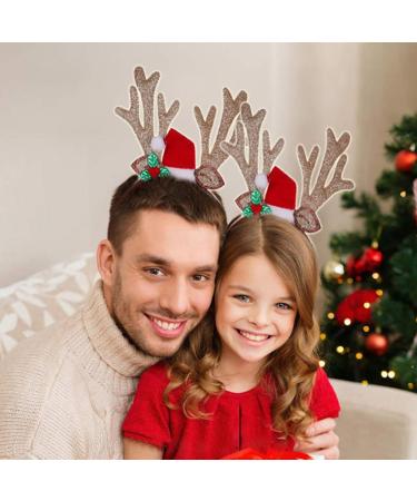 YYC 2Pcs Christmas Antlers Headbands for Women and Girls - Festive Deer Hair Bands - Buy Online on GoSupps.com