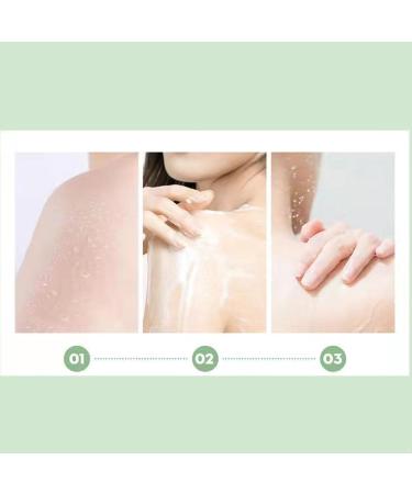 Gel douche exfoliant naturel 250 g corps mains et pieds doux et hydratant convient aux femmes claircissant taille unique vert - Buy Online on GoSupps.com