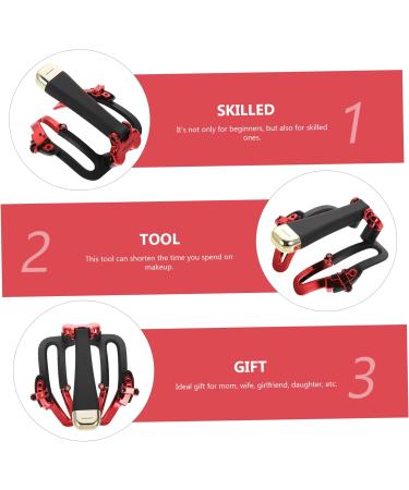 Housoutil Model Kits 1pc Eyebrow Tool Eye Brow Shaping Kit Adjustable Brow Template Eye Brows Shaper Girl Model 14x11.5cm Black - Buy Online on GoSupps.com