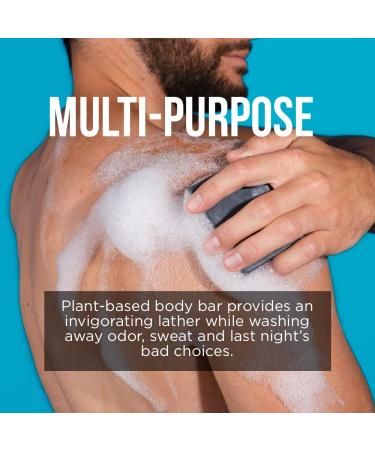 Pure for Men Lavender & Activated Charcoal Soap Bars - 3 Pack (3.6 oz each) | Vegan Cleanser for Hydration & Odor Elimination - Buy Online on GoSupps.com