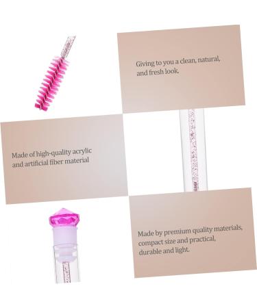 FOMIYES 8pcs Diamond Mascara Brush Disposable Eyelash Brush Eye Foundation Brush Lash Brow Comb Modify Spool 11.7x1.1cm Rosy - Buy Online on GoSupps.com