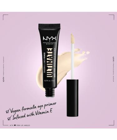 NYX Ultimate Shadow & Liner Primer - Light 01 | Eyeshadow & Eyeliner Primer - 1 Count - Buy Online on GoSupps.com