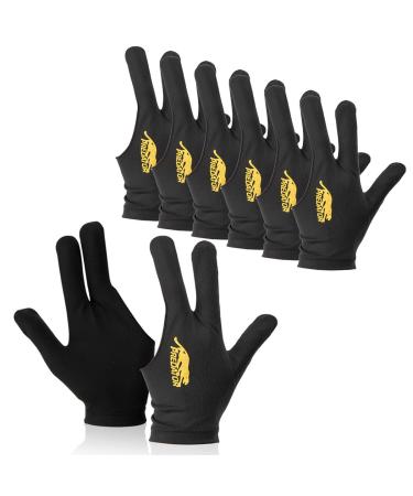 HZAOPZE Billard glove-8 PCs 3 fingers Queue gloves billiard gloves billiard snooker Queue gloves breathable active unisex stretchy embroidered for billiards