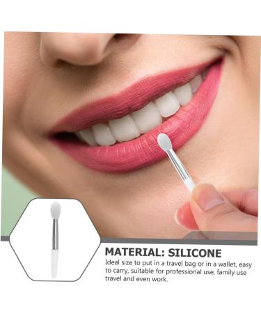 minkissy Facial Tools 2 Sets Lip Gloss Brush Face Tools Lip Applicator Wands Eyeshadow Makeup Brush Lip Care Applicator Make up for Face White Silica Gel Miss Eye Shadow Brush - Buy Online on GoSupps.com