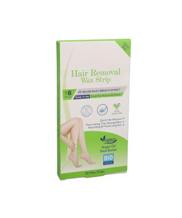 20 Gentle Wax Strips for Facial & Body Hair Removal | Safe & Effective for Dry Skin - Buy Online on GoSupps.com