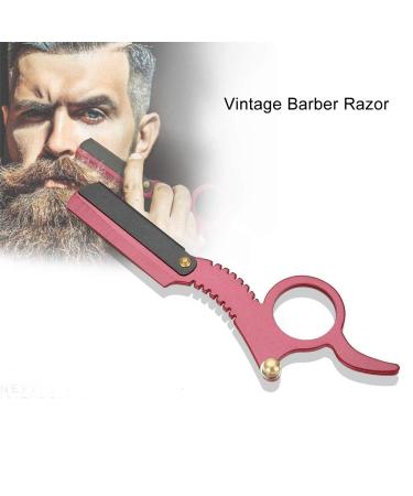 Red Retro Straight Razor - Multifunctional Anti-Rust Lightweight for Barbers & Shaving | Premium Quality Grooming - Buy Online on GoSupps.com