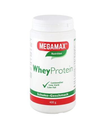 MEGAMAX Basic & Active Whey Protein whey protein powder chocolate flavour 400 g powder