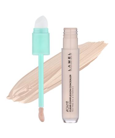 LAMEL OH my Clear Face Concealer - Vitamin E & Tea Tree Extract - Skin Care Moisturizing & Waterproof - Moisturizing & Waterproof - Vegan Formula - Brightening & Protection 401-0 23 fl.oz Soft Beige