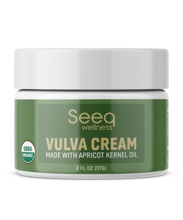 Organic Vulva Balm Intimate Skins Care Menopause Support Relieves Feminine Dryness Itching Burning Redness Irritation - All Natural - 2 oz