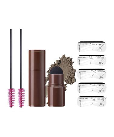 Brow Powder Stamp Eyebrow Powder Set Eyebrow Print Set Waterproof Sweat-Proof Long Lasting Eyebrow Size 5 Colors Sillervan 01#blonde