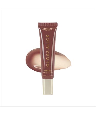 Absolute New York Gloss Slick Peptide Tinted Balm, Weightless and Non-Sticky, Soft Hydrated and Plump Lips (MLPT05 Vanilla Bean)