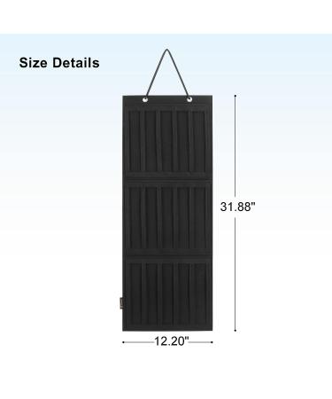 Hanging Hair Claw Clips Holder for Women - Black Hair Accessories Organizer Stand - Buy Online on GoSupps.com