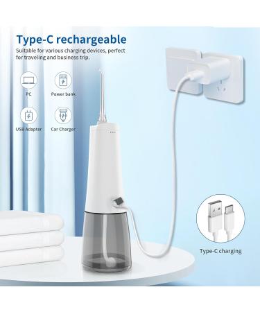 27 Superstore Portable Water Dental Flosser - 300 ML Electric Oral Irrigator | Rechargeable Waterproof Teeth Cleaning Travel Tool - Buy Online on GoSupps.com