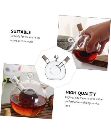 Zerodeko 2 Pcs Kitchen Oil Control Pot Honey Dispenser Container with Lid Oil Sealing Bottle Glass Caster Glass Storage Bottle with Cork Oil Dispenser Bottle Olive Oil Food Glass Bottle 11.5x10cmx2pcs Transparent Colorx2pcs - Buy Online on GoSupps.com