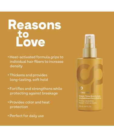 ColorProof Biorepair Thicken Blow Dry Spray 6.7oz for Thinning Color-Treated Hair | Adds Fullness, Volume, Density | Lasting Hold, Soft Style | Thicker, Fuller-Looking Hair - Buy Online on GoSupps.com