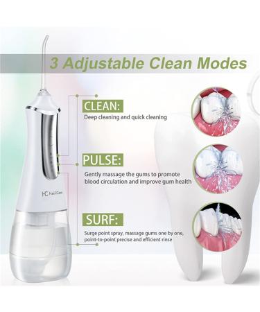 Buy Cordless Waterproof Dental Flosser - Electric Pulse Tooth Cleaner with 5 Jet Tips for Tartar & Plaque Removal - Ships Worldwide - Buy Online on GoSupps.com