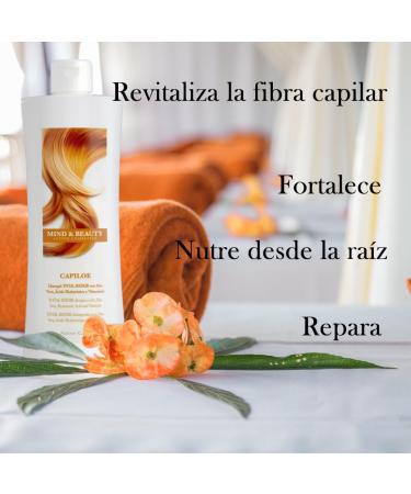 Cosdiet Mind & Beauty Capiloe Total Repair Shampoo with aloe vera hyaluronic acid and vitamins revitalizes repairs and strengthens the hair fiber 500 ml - Buy Online on GoSupps.com