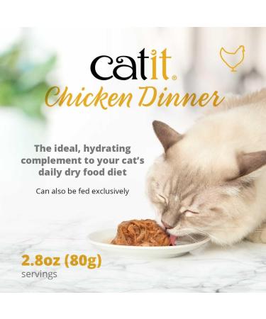 Catit Chicken Dinner with Liver & Sweet Potato 80 g Pack of 6 Cat Food Wet Cat Food Cat Food Wet Nourriture Pour Chat Cat Wet Food Chat Kitten Food Kitten Wet Food Canned Cat Food - Buy Online on GoSupps.com
