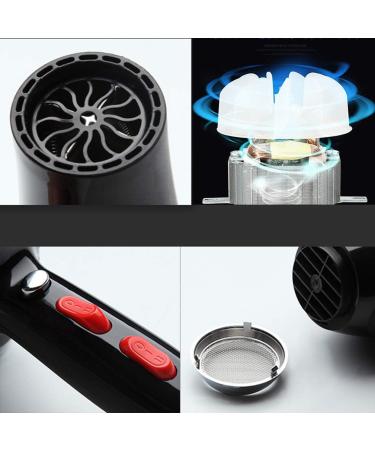 Professional Hair Dryer 2300W Hair Dryer Powerful Fast Blow Dryer Quick Drying with Concentrator 2 Speed 3 Heat Settings Cool Shot Button Fast Drying Time and Low Nois Lightweight for Travel Small - Buy Online on GoSupps.com