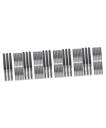100 Pcs Eyelash Comb with Lid Practical Comb for Eyelashes Brow Shaping Brush Small Eyebrow Brush Combs Eyebrow Comb Hairbrushes Women Eye Lash Brush with Lids Hair Line Comb