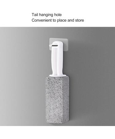 2pcs Pumice Cleaning Stone Toilet Bowl Cleaner with Curved PP Handle Hard Water Ring Remover for Bath Pool Kitchen Household Cleaning - Buy Online on GoSupps.com