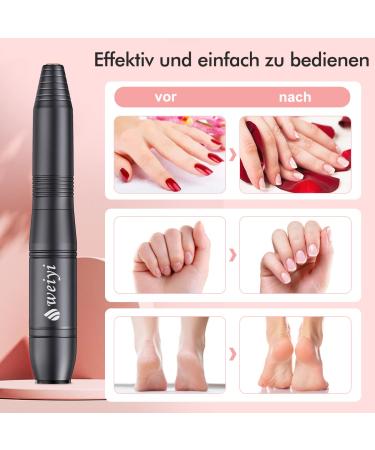 Weyi Nail Miller - Electric Nail File for Gel & Acrylic Nails 20 000 RPM USB Adjustable Speed 11-in-1 Manicure Pedicure Set Professional Quality - International Shipping Available - Buy Online on GoSupps.com
