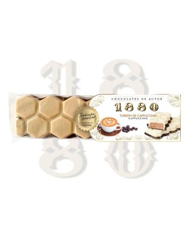 1880 Turr n with author chocolate cappuccino creamy texture enveloped by a crispy chocolate layer noble ingredients traditional recipe the most expensive Turr n in the world 300 g