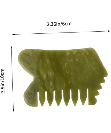 Beavorty Xiuyan Jade Gua Sha Board Set - 4 Pack Scalp & Head Massager for Ultimate Relaxation | 10x6cm Jade Massage Tools - Buy Online on GoSupps.com