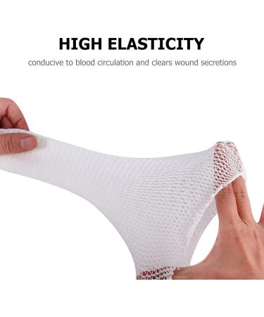 HEMOTON Tubular Knitted Socks Breathable Elastic Wound Care Dressings for Fingers Arms Toes Knees & Legs Ideal Stocking Stuffer 1000x3CM White - Buy Online on GoSupps.com