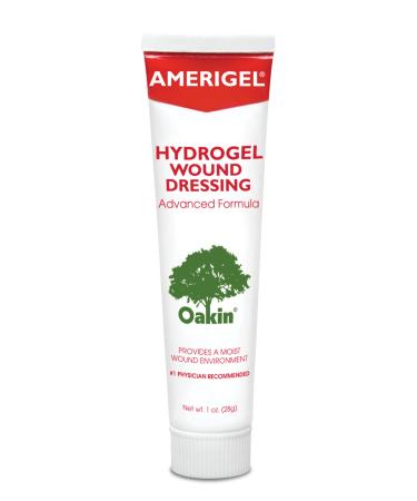 AMERIGEL Hydrogel Wound Dressing (1 oz.) - Provides Moisture-Rich Healing Environment for Dry Wounds 1 Ounce (Pack of 1)