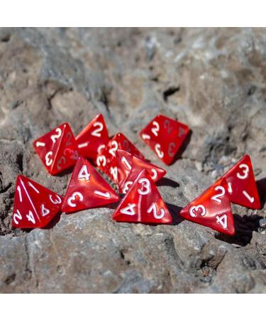Paladin Roleplaying Red D4 Dice - 10D4 Healing Potion Set - Buy Online on GoSupps.com