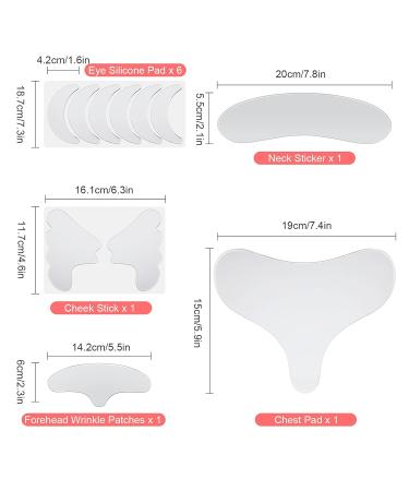 Xiwei 10pcs Anti-Wrinkle Face Patches - Reusable Smoothing Pads for Forehead Neck Chest Cheek & Lip Wrinkles | Overnight Prevention - Buy Online on GoSupps.com
