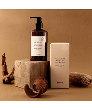 MIZON Niacinamide Smoothing Body Lotion 300ml | Korean Skincare with 10% Niacinamide AHA & Vitamin C - Hydrating Exfoliating & Moisturizing Solution - Buy Online on GoSupps.com