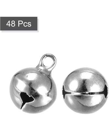 uxcell Jingle Bells 1/2 - 100pcs Silver Tone Craft Bells for DIY Holiday Decor, Party, Wedding - Buy Online on GoSupps.com