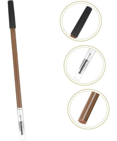 Gogogmee Pencil Brow Pen Shaper Pencil Brow Pencil for Makeup Coffee Wooden 1 count (Pack of 1) Coffee - Buy Online on GoSupps.com