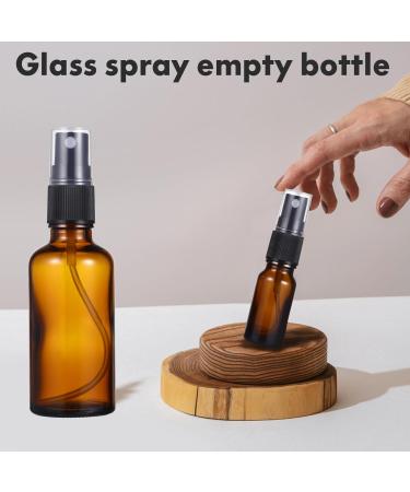 Buy Healvian Empty Spray Bottles - 10 Pack Amber Glass Sprayers for Essential Oils Perfumes & Cosmetics - 10ml & 50ml Refillable Fine Mist Sprayer - Buy Online on GoSupps.com