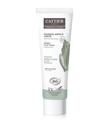 Cattier masque l'argile verte menthe poivr e 100ml Vert 100 ml (Lot de 1)